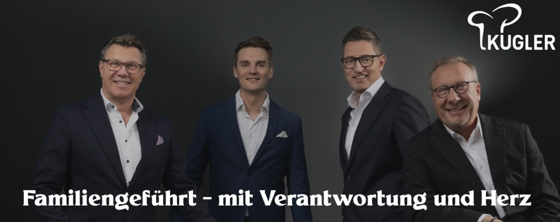 Die vier Gecshäftsführer repräsentieren das mit Herz familiengeführte Unternehmen.